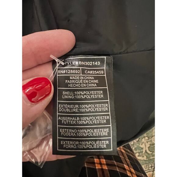 Steve Madden Sage Green Cropped Trench Jacket NWT Size M - Picture 5 of 7